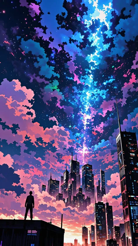 Otherworldly space、Close to space、 City in the Clouds 、Lost City Pictures、picturesque background、city floating city emerging from clouds、Digital image 、near future、high resolution background glowing city buildings、A dreamy city above the clouds、非常に詳細なDigit...