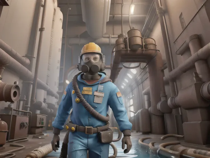 worker in work on a large metal object in a factory, smelters, workers, industrial photography, steel mill, one person at work, mining scrap metal, in a massive cavernous iron city, iron smelting pits space marines, in a factory, industrial steam, industri...
