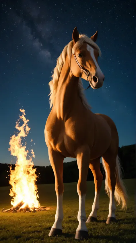 Craftsmanship, RAW Photo, super sharp, powerful light streams, directional light emphasizes every detail of the hooves, air haze , glowing particles in the air, bright natural light,
