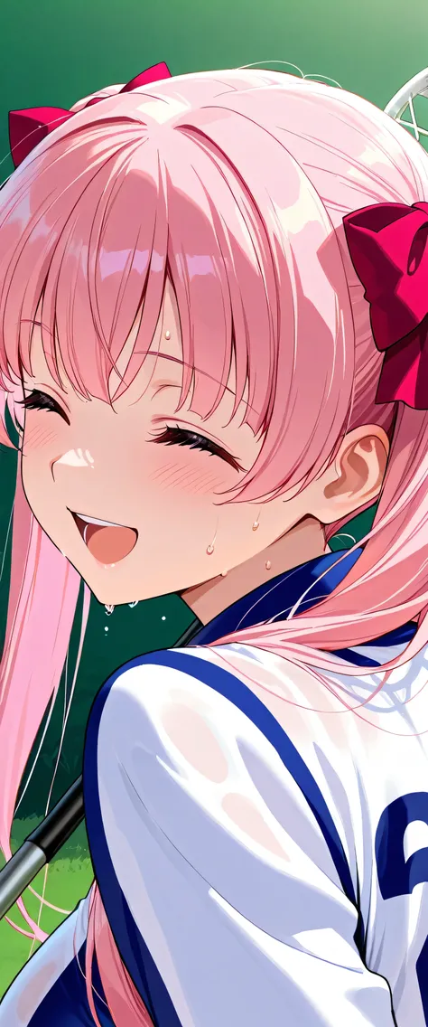 (beautiful girl: 1.3),masterpiece,Please redeem,Ultra-high resolution,Rich contrast,Very high quality,8k,Highly detailed CG unit wallpaper,Texture,So ridiculous,RAW Photos,Please redeem anime,Depth of written boundary 1.2,nodoka_haramura, 1girl, pink hair,...