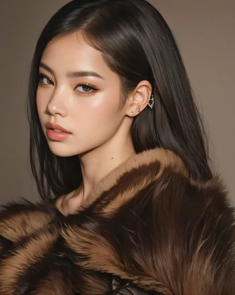 Lalisa BLACKPINK, ultra detailed face, symmetrical face, smooth skin, high-resolution face, close-up, high quality, soft lighting, clear eyes, natural mouth, symmetrical features, high-definition face