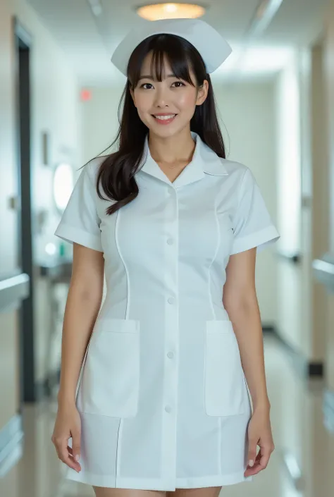 Big breasted Japanese nurse.