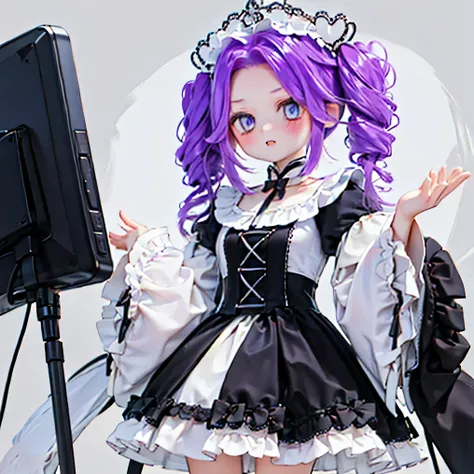 Shikoku Metal　dark purple hair　Put your hair up