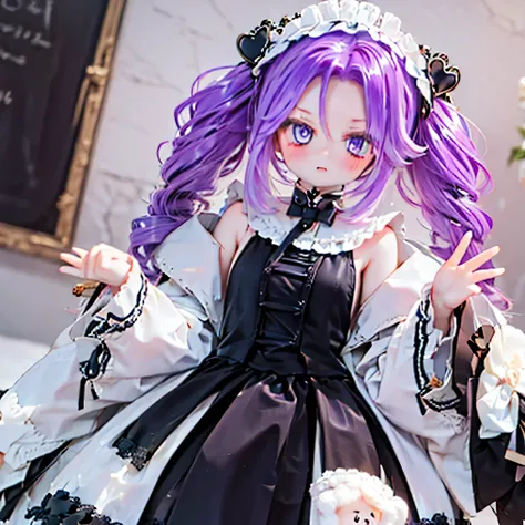 Shikoku Metal　dark purple hair　Put your hair up