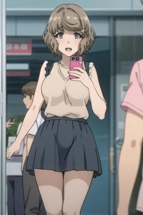 I am alone，big boobs，Can you draw lighter clothes，Summer clothes,More Delicate  ,can you draw the expression of a cute smiling woman swimming in the woods、limbs、The expression of an attractive 20-year-old woman，Adorable Smiling Woman  ，shorthairs，big boobs...