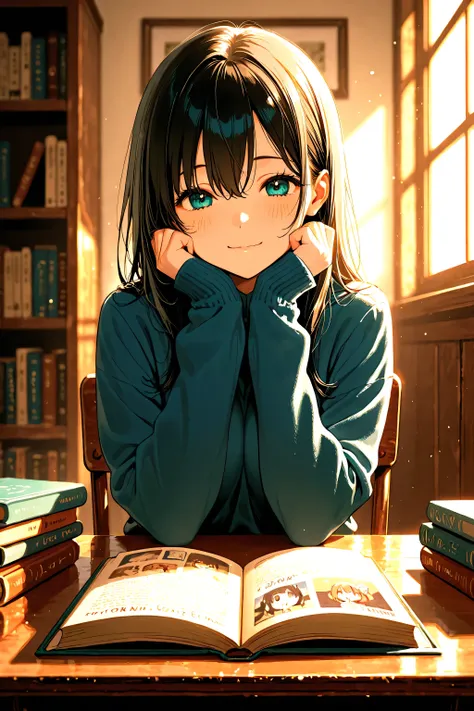 Book cover of Anime girl with a cat written on it (coloring book) 