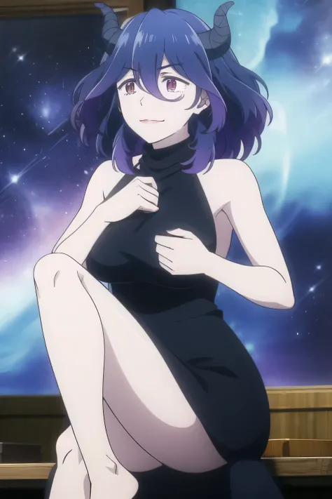 Serious development,no expressions, Has a Scared Face ,,can you draw a woman who appears distorted in space-time,flash、円陣の中心に立つDevilを描けますか、,can you draw a woman standing in a circle,long dress,emotionless ,Devilを描けますか,Smile Yang ,,creepy,Devil,dark haire...
