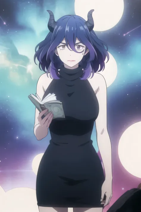 Serious development,has no expression, with a scary face ，，Can you draw a woman who looks distorted in space and time，flash、円陣の中心に立つDevilを描けますか、，can you draw a woman standing in a circle，long dress，emotionless ，Devilを描けますか，Smile Yang    ，，creepy，Devil，dark...