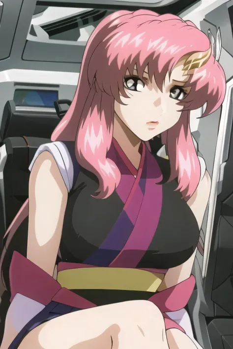 can you draw a woman in a Sailor Moon costume，Big Breasts，big boobs， draw a smile at the top of the image ，Smile Yang， draw a more delicate expression，Accurate representation of hands and feet，   sleeveless thin uniform       ，my nipples are sharp、wet in t...