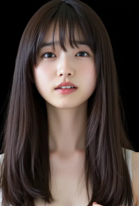 She Wants to Kiss, masterpiece, correct, super detailed, ultra correct, High Quality, Award winning, 最High Quality, 16 kg, perfect anatomy, (Front Map, upper body), ultra high resolution hair, Brown Hair, long hair, detailed face, Realistic Textured Skin, ...