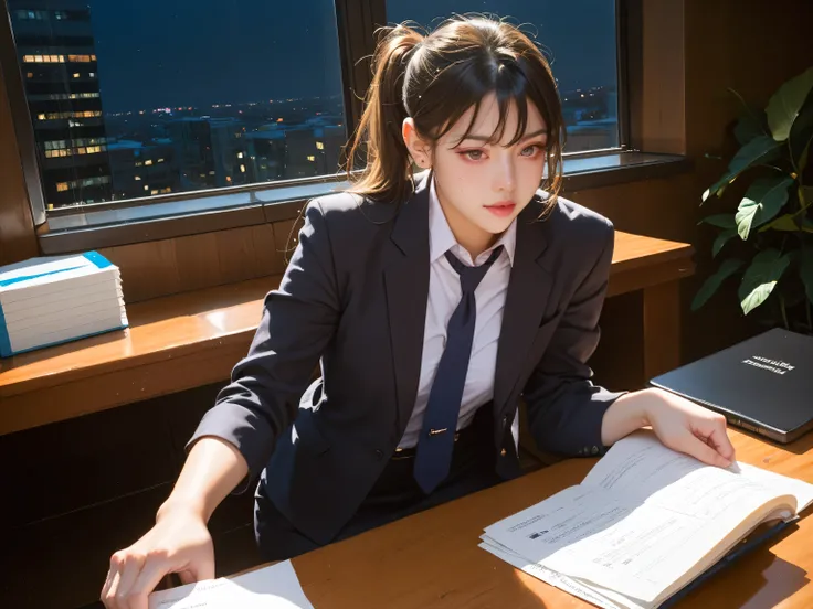 office、night、Suit