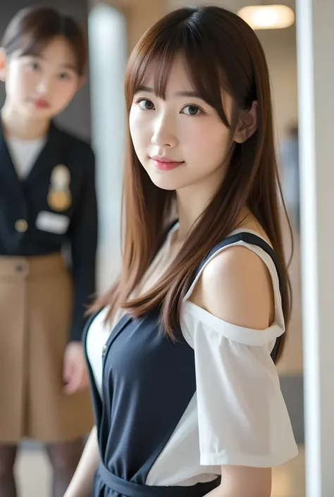       super realistic ,       photorealistic   ,    (Full body image:1.5),  She looks very happy      , shadow,           Global Illumination          , Alone, (japanese women in their 20s :1.5),      VERY BEAUTIFUL、     Cute Smiles ,    Slim,    brown hai...