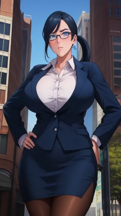 (high quality:1.1), detailed, cinematic lighting, shadows, official art,
TakamineAyako, 1girl, solo, mature female, milf, standing, (hand on own face:1.1), (hand on glasses:1.2), hand on hip, shot from below,
looking at viewer, confident, determined, blush...