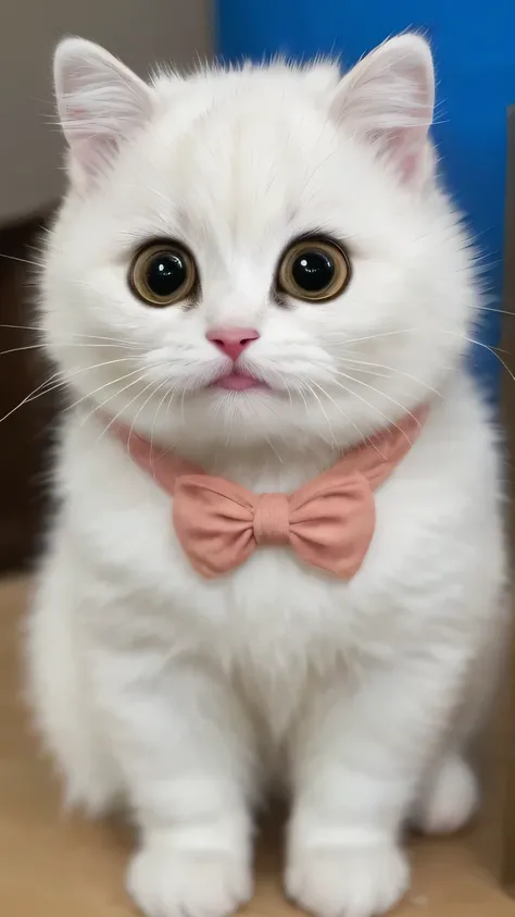 Hyper-hyperrealistic
Looking at the viewer, cute, charming, closed mouth, cat, white fur, sad eyes! Ultra-hyperrealistic micro-detail.