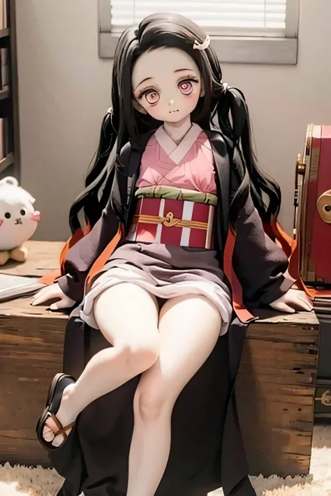 You are a bean Red Kimono thighs