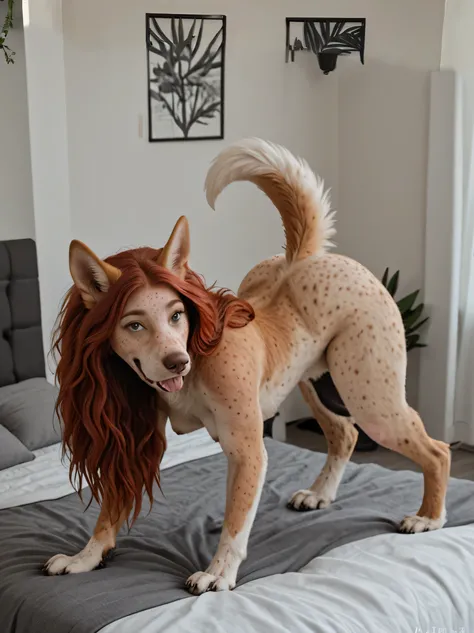 there is a woman laying on a bed with a black and white bed spread, posing in a bedroom, lit from behind, on my bed, on a bed, posing in bed, sitting on her bed, seductively looking in front, beautiful angle, dominant pose, lit from bottom, very sexy pose,...