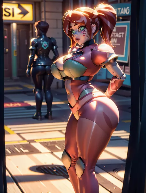 8K,High resolution, best quality,1 girl,caramel, is, Street, shop light, legs, discovered,Open mouth,Big breasts, language, Tears, language fuera, saliva, open eyes, Trail of saliva, Scared, moaning, moaning, language larga, unconscious, bigger thigh , leg...