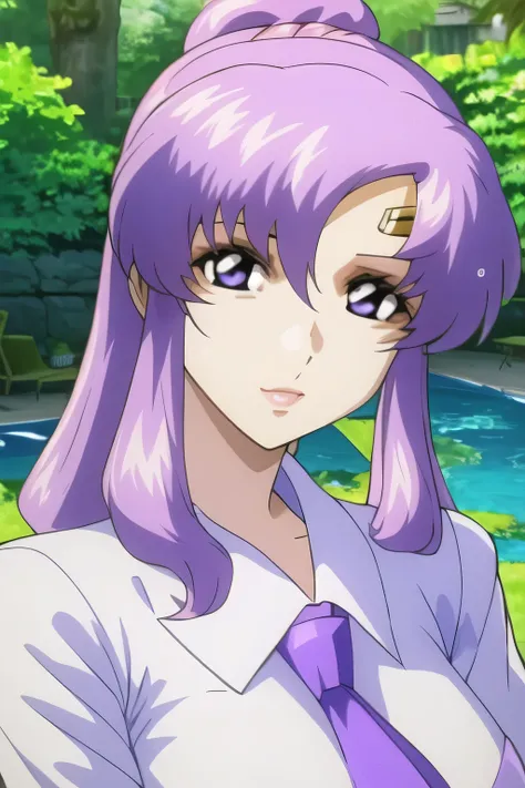 woman with pink ponytail hair，nice smile，can you draw details of a woman wearing a sailor moon costume，Thigh to Head，purple pleated micro mini skirt，purple boots，beautiful legs，big boobs，big boobsでもウエストが細い，accurately draw details of human hands and feet，fi...