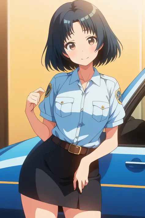 anegasaki nene、 shiny chestnut hair ,  shorthair , ( brown pretty eyes 、 sparkling eyes , Fine grain)、smile、 super detailed eyes、 very detailed face ,  highly detailed eyes ,(masterpiece:1.3), cowboy shot, (Only one woman, Alone)、


((  Top Quality )), (( ...