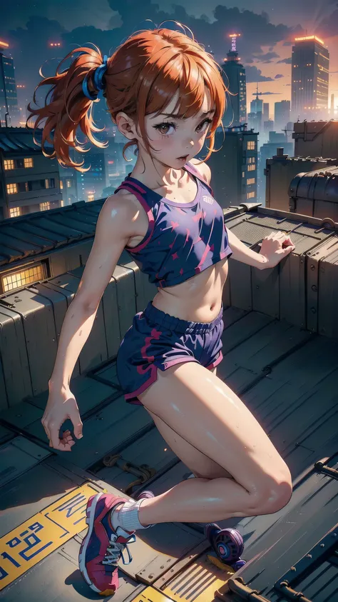 ((top quality, ultra-detailed, high resolution, extremely detailed CG, unity 8k wallpaper, by famous artist, perfect anatomy, super detailed skin, cinematic lighting, UHD, retina, anatomically correct, 1080P)), ((slim, skinny and petite body)), ((short sta...