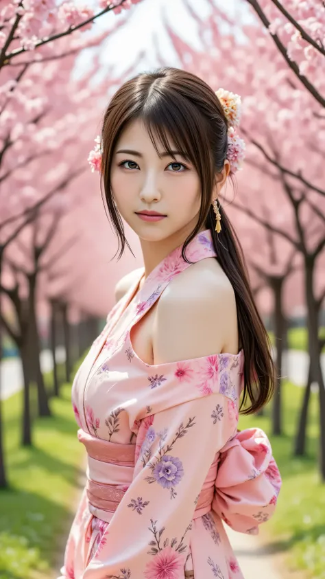 ((( Ultimate Masterpiece)))、(((top quality)))、(((Beauty Painting)))、realistic portrait、 8k、 Beautiful Woman:20 years old:accurate anatomy、 beautiful face、 beautiful hair、 Beautiful Eyes、 beautiful breasts、 beautiful body、 beautiful legs、(wearing a beautifu...