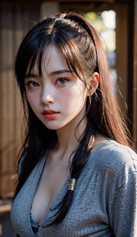 Hyperrealist portrait of female, fantasy art, photo realistic, dynamic lighting, artstation, poster, volumetric lighting, very detailed faces, 4 k, award winning, 1girl, in the dark, deep shadow, low key,(official clothing:1.4) ,long hair