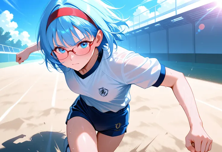 rating_safe,anime,score_9, score_8_up, score_7_up,Source_anime,masterpiece,top quality,super detailed, very high resolution,Newest,8_k,16 k,Japanese_High_school cutie_girl,black messy_hair,bob with bangs,全力疾走, by the land_side best,baby_face,skinny_body,su...