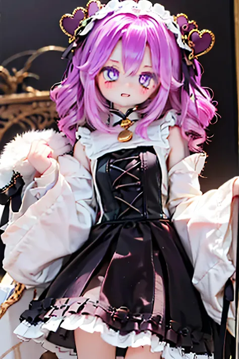 Shikoku Metal　dark reddish purple hair　 Hair lift