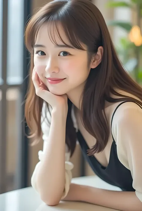       super realistic ,       photorealistic   ,    (Full body image:1.5),  she looks so happy      , shadow,           Global Illumination          , Alone, (Japanese woman in her 20s :1.5),      so beautiful、     Cute Smiles ,    Slim,    brown hair ，　be...