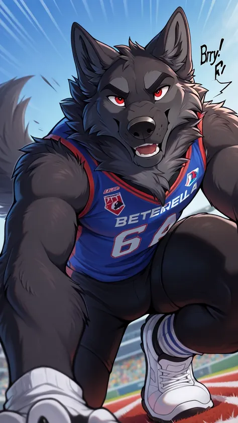 depth of field, de Lobo con Red Eyes, eye Reflections, Reflections,   Dutch angle, anthropoid, adult, byry, without humans, cola, sound effect, Close-up,   sound effect, lines of movement,   swimsuit by ango76  ,    masterpiece, better quality, incredible ...