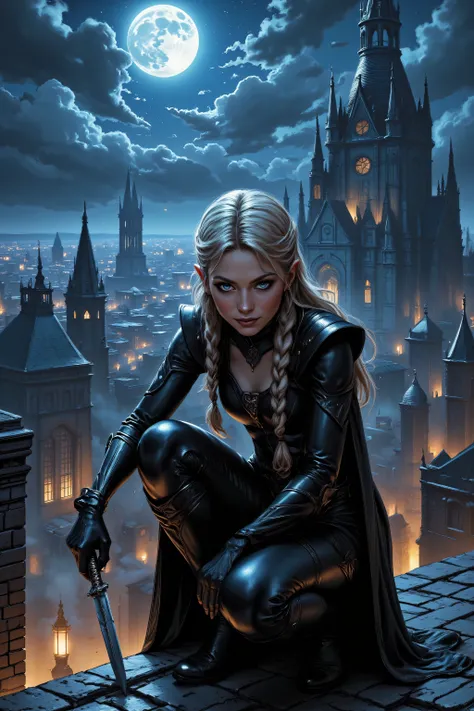 midjourney ,arafed, high details, best quality, 8k, [ultra detailed], masterpiece, best quality, (extremely detailed), dynamic angle, ultra wide shot, RAW, photorealistic, fantasy art, dnd art, rpg art, realistic art, a picture of elf woman, epic fantasy t...