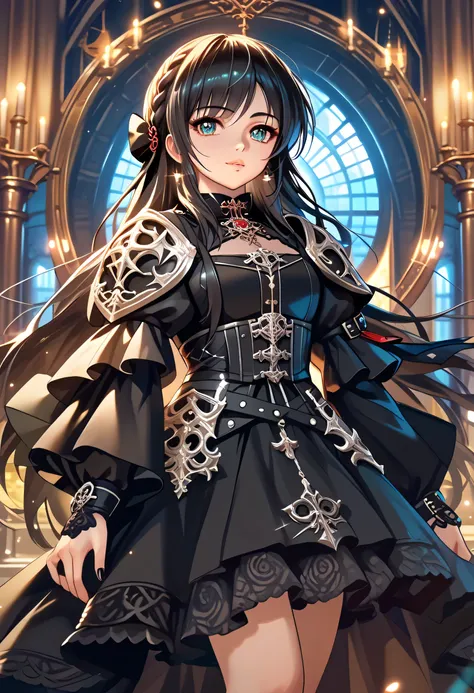 masterpiece, best quality, finely detail, Very detailed, hight resolution, Beautiful detailed eyes, Natural Lip, girl, an exquisitely detailed and beautiful face and eyes and skin, raw photo, young face, cute, slender body, long hair, braided bangs, Plasma...