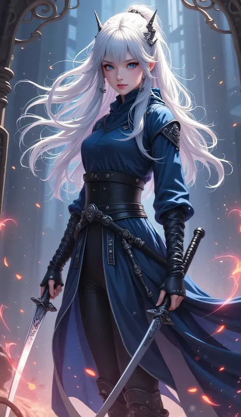 (((full body))),atmospheric ninja,full body忍者,Solemn expression ,Holding Weapons,Action in the dark,Mysterious Light,ethereal background, Detailed ,High Quality,4K,Realistic,super definition,HDR,Studio Lighting,Craftsmanship,Vivid colors,Bokeh,Full body 1 ...