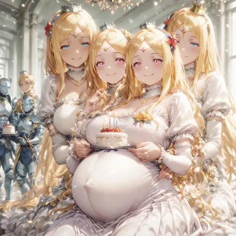 anime style, 16k, ultra high quality, photorealistic drawings,  is quite detailed, recipient A's hands on the floor, cinematic lighting, they smile and cheer They are looking at the birthday cake with.

(Mekan: Detailed character appearances, balonlarla do...