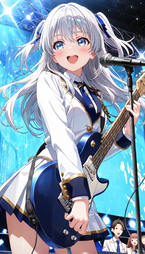 ((ultra-detailed)), (highly detailed CG illustration), (best quality:1.2), ultra-highly detailed, colorful composition, artistic photoshoot, 1girl, solo focus, upper body:1.2, moe anime character, super popular super idol:1.3, round face, rounded chin:1.2,...