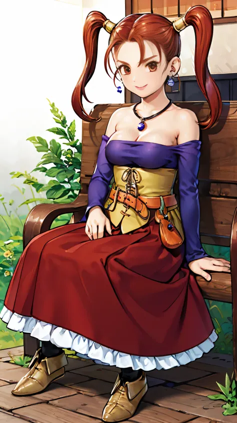 ((top quality，top quality，Ultra High Definition，4K，8k))，slender body，eyeshadow，Red Lipstick，Small Faces，Japanese Women，(real face 1.1)，(perfect face 1 .1)，(Charming smile 1.3)，Korean idol，Nogizaka idol，(purple dress 1.2)，earring，gem，off shoulder，strapless，...