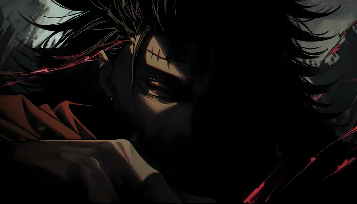
---

"Create a dynamic and intense artwork featuring Yuji Itadori and Sukuna from 'Jujutsu Kaisen.' Yuji should be depicted in a powerful stance, with determination in his eyes, while Sukuna's malevolent presence looms behind him, embodying his sinister n...