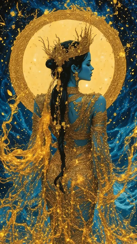 (Masterpiece: 1.2, highest quality), (Masterpiece: 1.2, precise and accurate), (Highly detailed and delicate fusion painting of Thai classical dance and the latest colorful digital images), (Thailand animation style, 8k, 16K, wallpaper, night sea, floating...