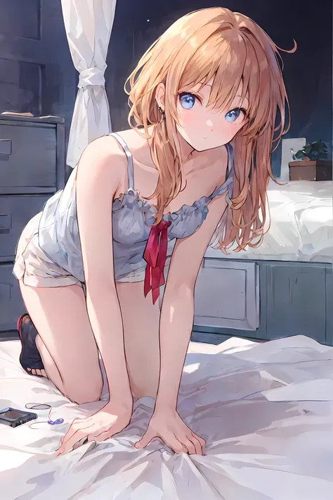 (破壊のないperfect anatomy:1.3),(Accurate and details Beautiful Eyes,Shining Eyes),((Highest Quality, 16 kg, masterpiece: 1.3)), Beauty, 1 person, big: 1.2, Slim Abs: 1.1, (Is on all fours :1.3), (:1.3), (super details face, highly details lips, Beautiful Ey...