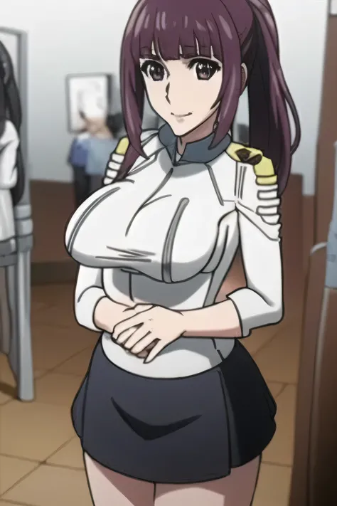 Can you draw details of human hands and legs more accurately，don't frown while maintaining body balance、愛らしいsmiling Yang女性，Can you draw the balance of the whole body delicately {X} x} Can you draw a woman in a blue-grey military uniform delicately?，立っている i...