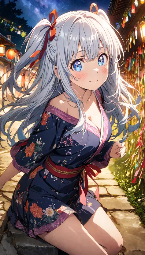 (ultra-detailed)), (highly detailed CG illustration), (best quality:1.2), ultra-highly detailed, colorful composition, artistic photoshoot, 1girl, solo focus, upper body:1.3, moe anime character, girls, round face, rounded chin:1.2, short stature, blue eye...