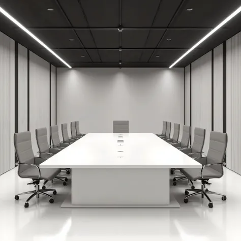 photorealistic、visible、high image quality、absurd、Clean conference room with no one、