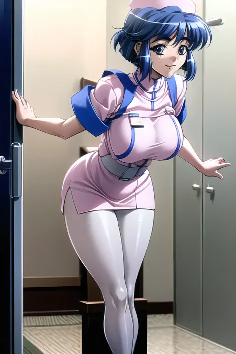 I wonder if I can draw expressions more delicately,only,Late night hospital,can you draw a woman wearing a nurse costume,white huge breast nurse costume,白いminiskirt,white nurse sandals,standing,More Delicate な表情が描けるかな,amazing thighs ,Beautiful legs,Please...