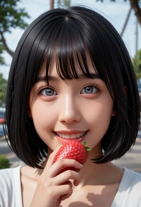 (Very detailed}, , {Highest quality}, {Ultra high quality}, {Highest resolution}, {{{Sharp focus:Pupil:2.0}}, {{16k}}, {{Realistic and stunning portrait of a Japanese high school student: 2.0}}}, ((Bust up:2.0))), {{Happy smile: 2.0}}, {Detailed facial dep...