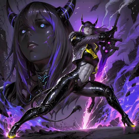 (face focus:1.3), (detailed face:1.2), (detailed eyes), masterpiece, best quality, ultra-detailed, 8k resolution, (anime coloring:1.8), (dark cinematic lighting:1.4), (style: hyper-detailed cyber-fantasy, gritty textures), (color palette: vivid, high contr...