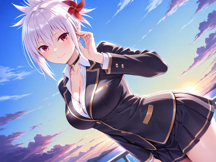 olo,masterpiece,best quality,super fine illustration、finely detail 、clear picture、UHD、HDR, amazing quality, highres, absurdres, very aesthetic, high resolution, ultra detailed, perfect details,(masterpiece, detailed:1.2)、Kazamaki Matsuri (Ayakashi Triangle...