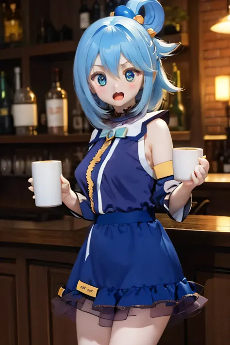 ( younger ) lantern , (Costume) I finished ring a white and blue dress , ( Holding ) staff , (stab ) Wealthy, vividな庭園 , () At the bar ( garden ) around her , (Down) Clear blu...