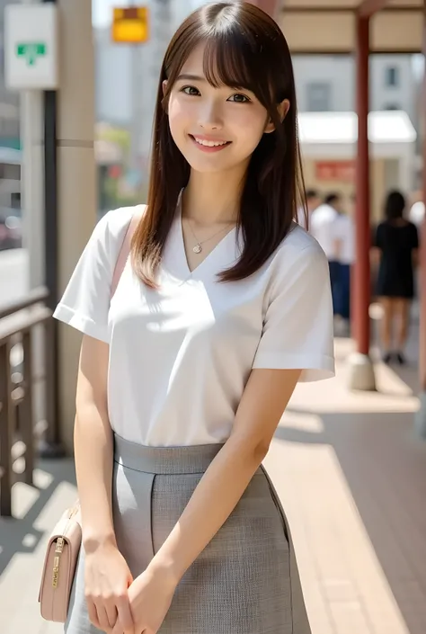       super real ,       photorealistic   ,    (Full body image:1.5),  she looks so happy      , shadow,           global illumination that kicks while spinning          , Alone, (Japanese woman in her 20s :1.5),      very beautiful、     Cute Smiles ,    S...