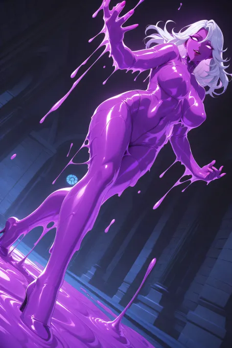 erotic:1.0, extreme pose:1.0, adult woman dominatrix in pantyhose melting:1.0, transparent face,transparent body,transparent hair,transparent head,melting extremely,slimification,transforming,  orgasming:1.0, beautiful hair, sexy eyes, extremely detailed, ...