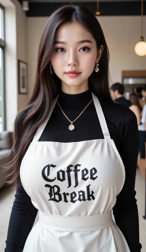 ((realism, photorealistic, life-like photograph, full-body photo)), beautiful 18year Asian girl athletic supermodel, long dark hair, wind, windy, huge soft shiny brown eyes, heavy makeup goth blackout eyeshadow, bright lipstick, realistic Korean Goth girl ...